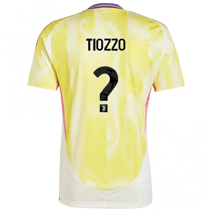 Kandiny Gyermek Marco Tiozzo #0 Napsárga Idegenbeli Jersey 2024/25 Mez Póló Ing