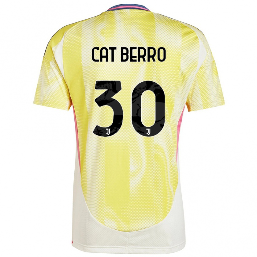 Kandiny Gyermek Simone Cat Berro #30 Napsárga Idegenbeli Jersey 2024/25 Mez Póló Ing