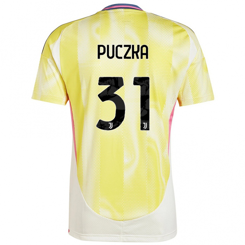 Kandiny Gyermek David Puczka #31 Napsárga Idegenbeli Jersey 2024/25 Mez Póló Ing