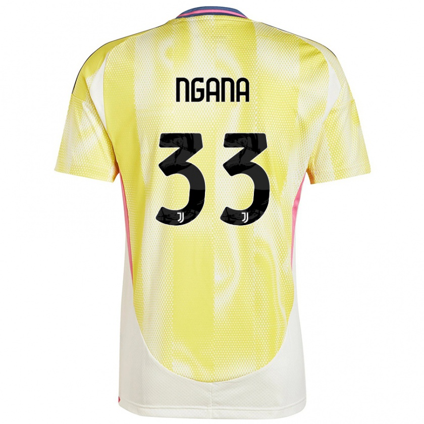 Kandiny Gyermek Valdes Ngana #33 Napsárga Idegenbeli Jersey 2024/25 Mez Póló Ing