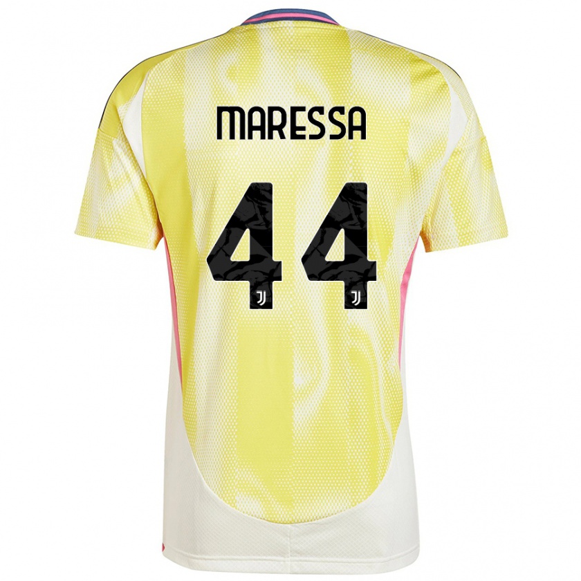 Kandiny Gyermek Tommaso Maressa #44 Napsárga Idegenbeli Jersey 2024/25 Mez Póló Ing