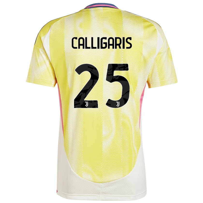 Kandiny Gyermek Viola Calligaris #25 Napsárga Idegenbeli Jersey 2024/25 Mez Póló Ing