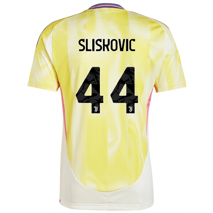 Kandiny Gyermek Gloria Slišković #44 Napsárga Idegenbeli Jersey 2024/25 Mez Póló Ing