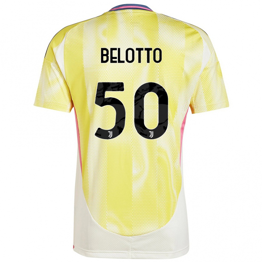 Kandiny Gyermek Soledad Belotto #50 Napsárga Idegenbeli Jersey 2024/25 Mez Póló Ing