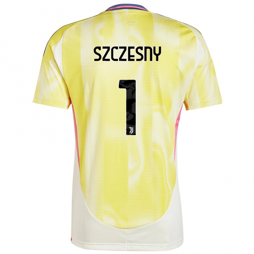 Kandiny Gyermek Wojciech Szczesny #1 Napsárga Idegenbeli Jersey 2024/25 Mez Póló Ing