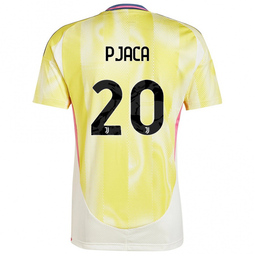 Kandiny Gyermek Marko Pjaca #20 Napsárga Idegenbeli Jersey 2024/25 Mez Póló Ing