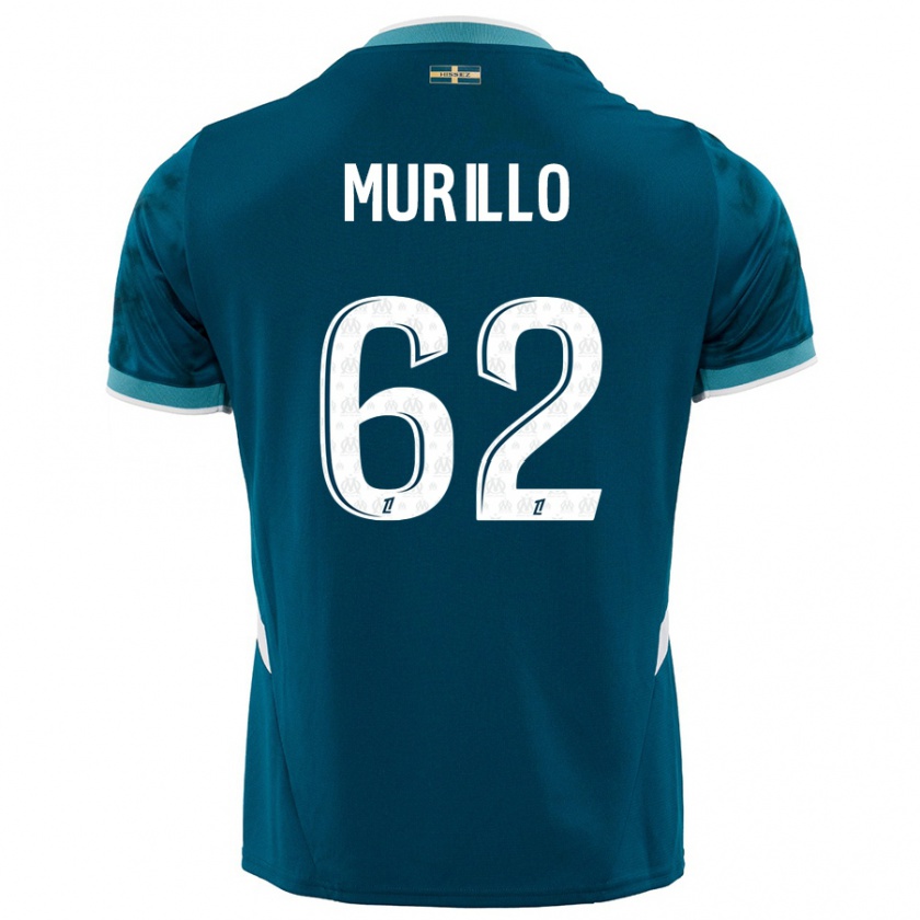 Kandiny Gyermek Amir Murillo #62 Türkizkék Idegenbeli Jersey 2024/25 Mez Póló Ing