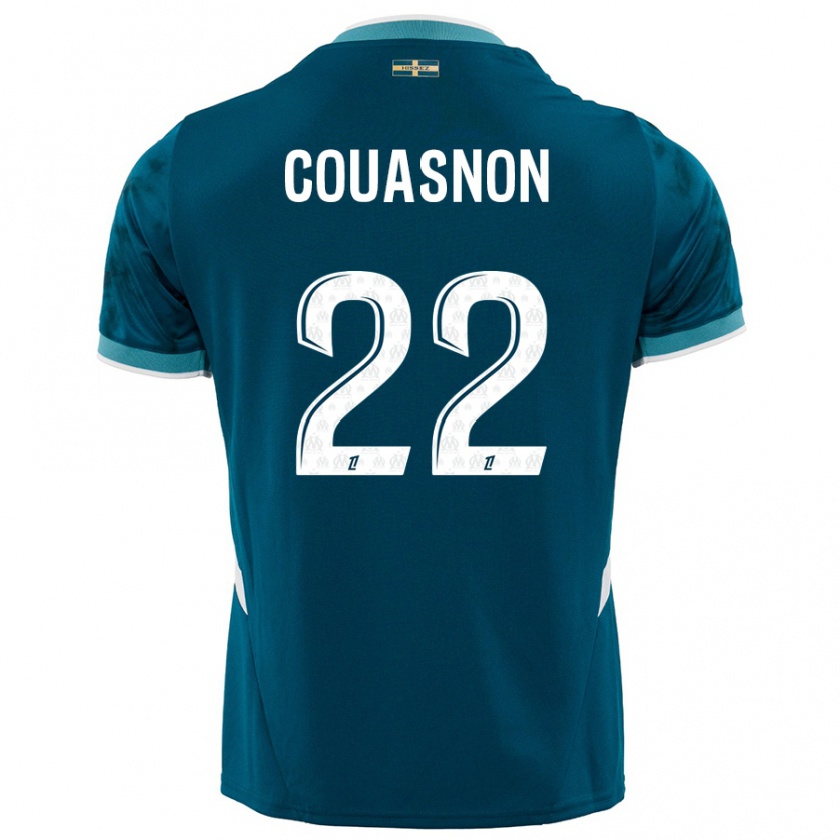 Kandiny Gyermek Roxane Couasnon #22 Türkizkék Idegenbeli Jersey 2024/25 Mez Póló Ing