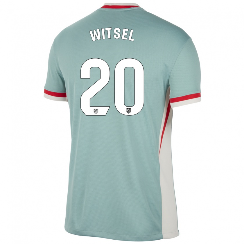 Kandiny Gyermek Axel Witsel #20 Világos Bézs Kék Idegenbeli Jersey 2024/25 Mez Póló Ing