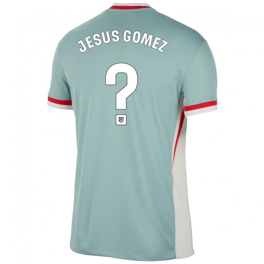 Kandiny Gyermek Jesus Gomez #0 Világos Bézs Kék Idegenbeli Jersey 2024/25 Mez Póló Ing