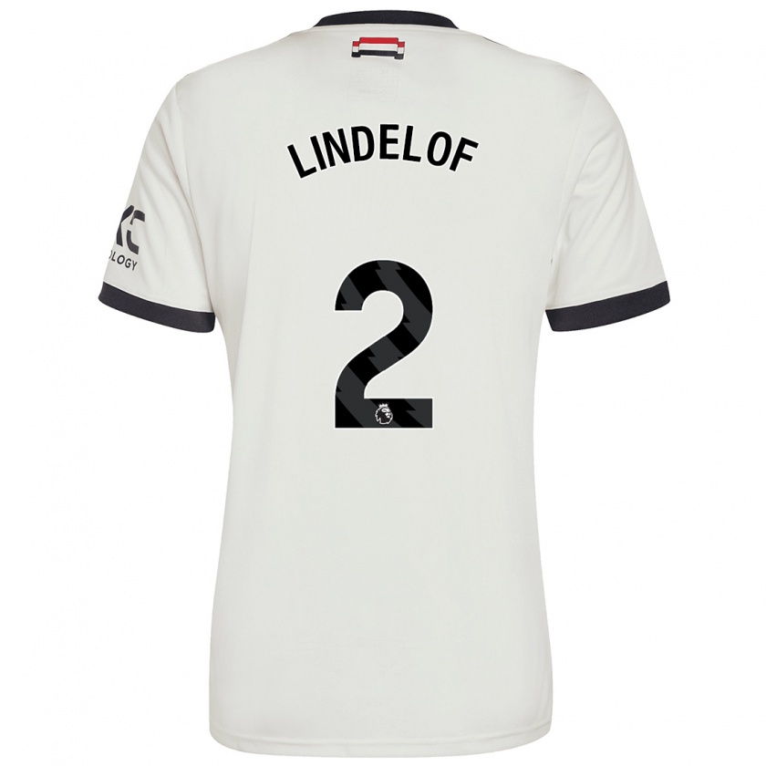 Kandiny Gyermek Victor Lindelöf #2 Törtfehér Harmadik Számú Jersey 2024/25 Mez Póló Ing