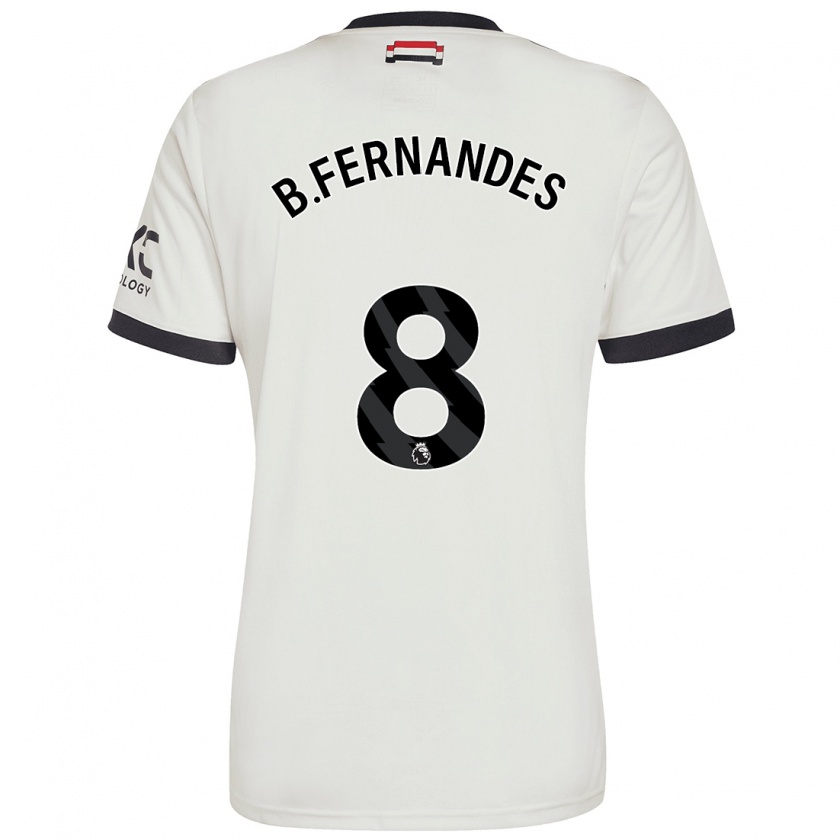 Kandiny Gyermek Bruno Fernandes #8 Törtfehér Harmadik Számú Jersey 2024/25 Mez Póló Ing