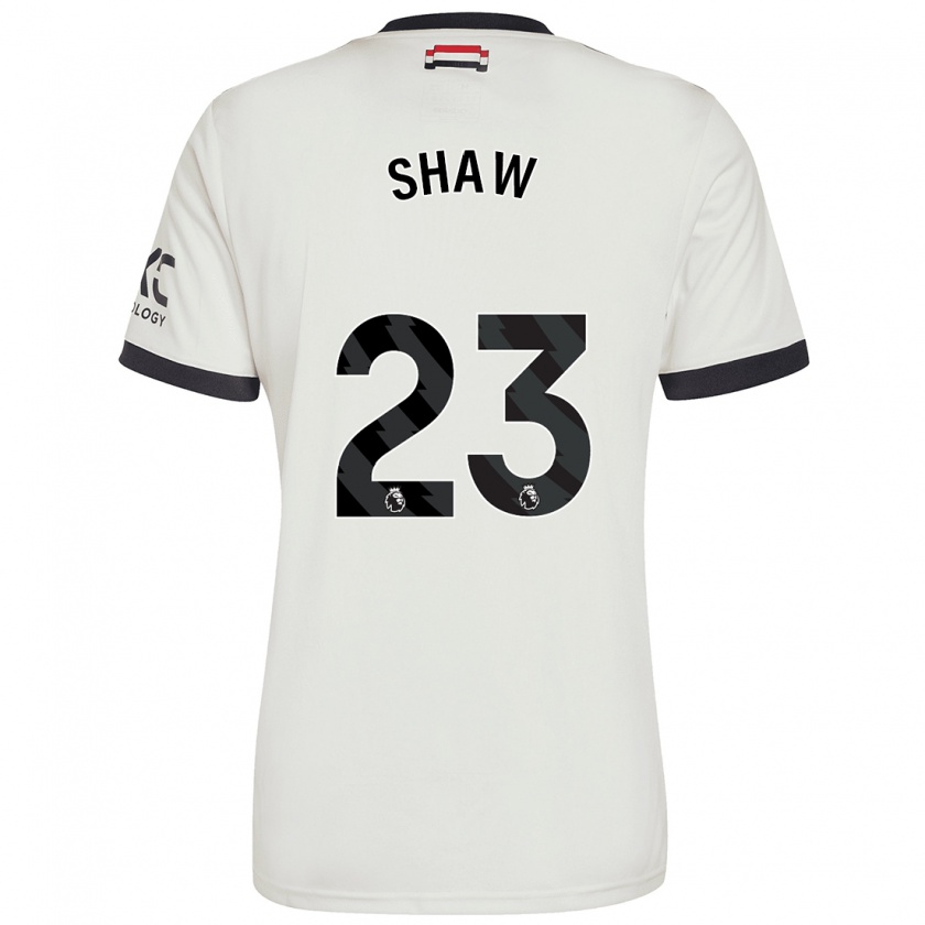 Kandiny Gyermek Luke Shaw #23 Törtfehér Harmadik Számú Jersey 2024/25 Mez Póló Ing