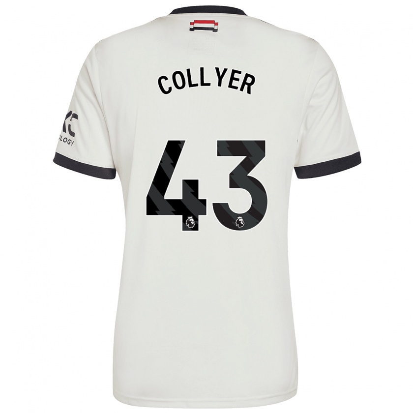 Kandiny Gyermek Toby Collyer #43 Törtfehér Harmadik Számú Jersey 2024/25 Mez Póló Ing