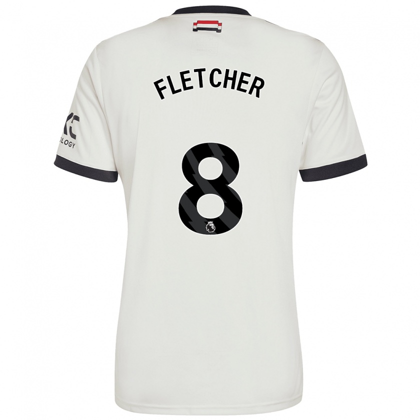 Kandiny Gyermek Tyler Fletcher #8 Törtfehér Harmadik Számú Jersey 2024/25 Mez Póló Ing