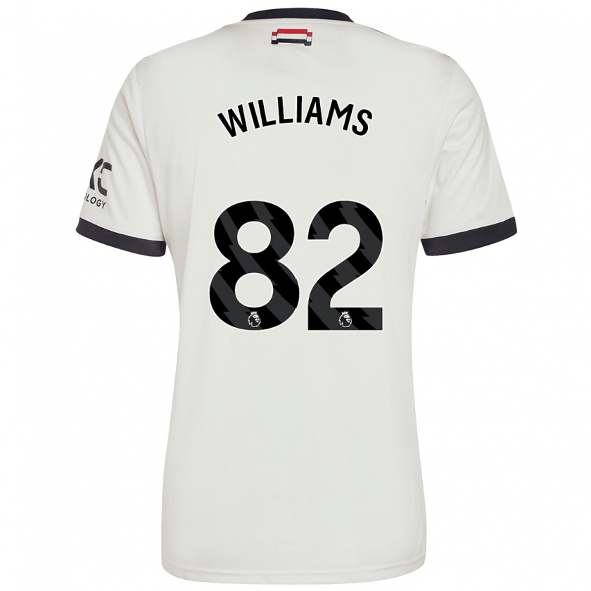 Kandiny Gyermek Ethan Williams #82 Törtfehér Harmadik Számú Jersey 2024/25 Mez Póló Ing