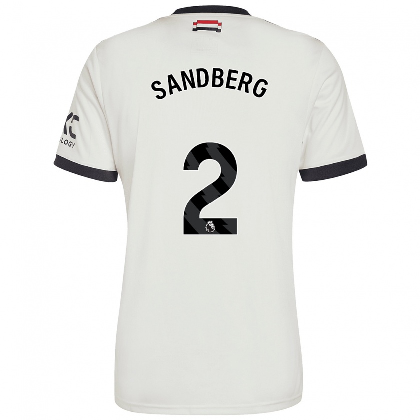 Kandiny Gyermek Anna Sandberg #2 Törtfehér Harmadik Számú Jersey 2024/25 Mez Póló Ing