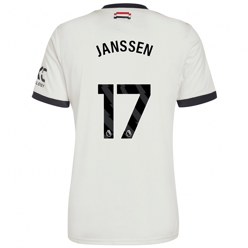 Kandiny Gyermek Dominique Janssen #17 Törtfehér Harmadik Számú Jersey 2024/25 Mez Póló Ing