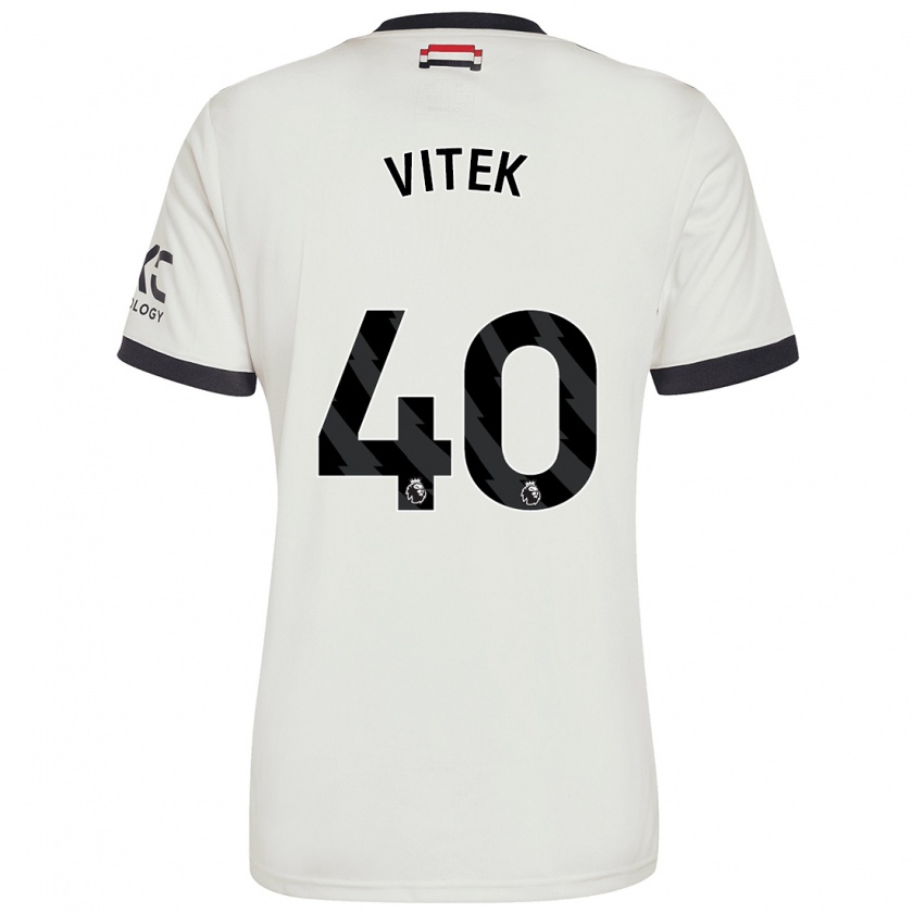 Kandiny Gyermek Radek Vitek #40 Törtfehér Harmadik Számú Jersey 2024/25 Mez Póló Ing