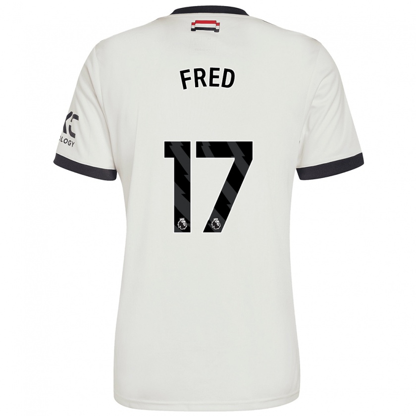 Kandiny Gyermek Fred #17 Törtfehér Harmadik Számú Jersey 2024/25 Mez Póló Ing