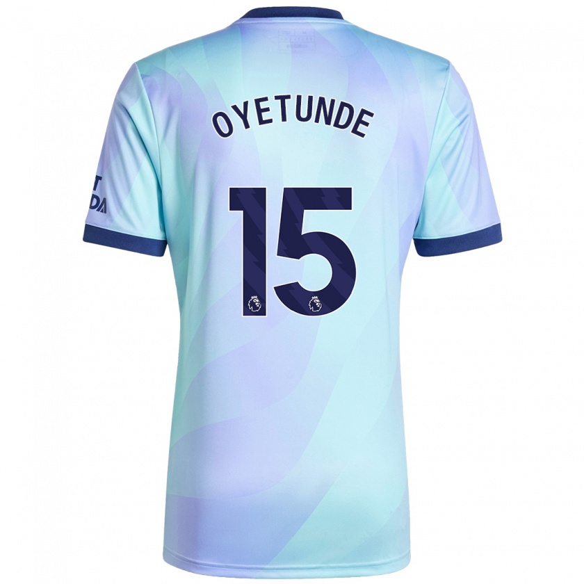 Kandiny Gyermek Daniel Oyetunde #15 Aqua Harmadik Számú Jersey 2024/25 Mez Póló Ing