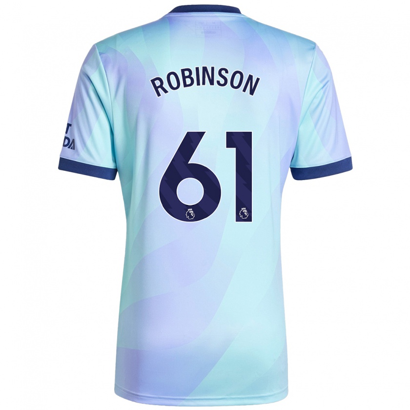 Kandiny Gyermek Josh Robinson #61 Aqua Harmadik Számú Jersey 2024/25 Mez Póló Ing