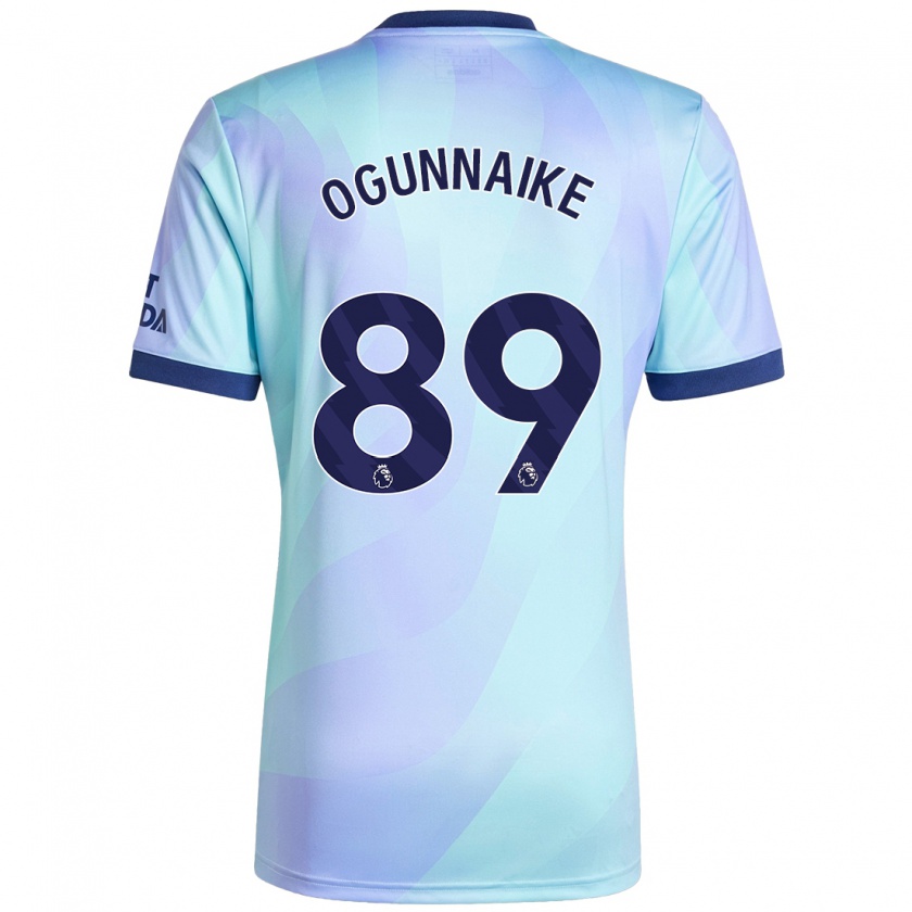 Kandiny Gyermek Josh Ogunnaike #89 Aqua Harmadik Számú Jersey 2024/25 Mez Póló Ing