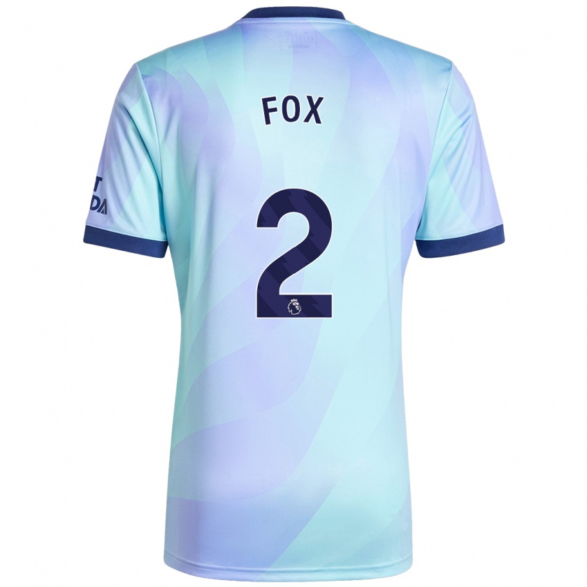 Kandiny Gyermek Emily Fox #2 Aqua Harmadik Számú Jersey 2024/25 Mez Póló Ing