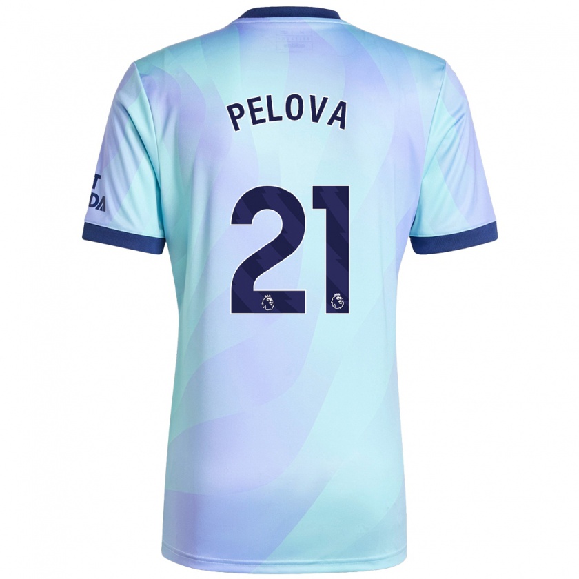 Kandiny Gyermek Victoria Pelova #21 Aqua Harmadik Számú Jersey 2024/25 Mez Póló Ing