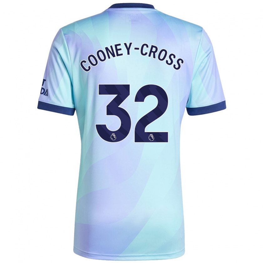 Kandiny Gyermek Kyra Cooney-Cross #32 Aqua Harmadik Számú Jersey 2024/25 Mez Póló Ing