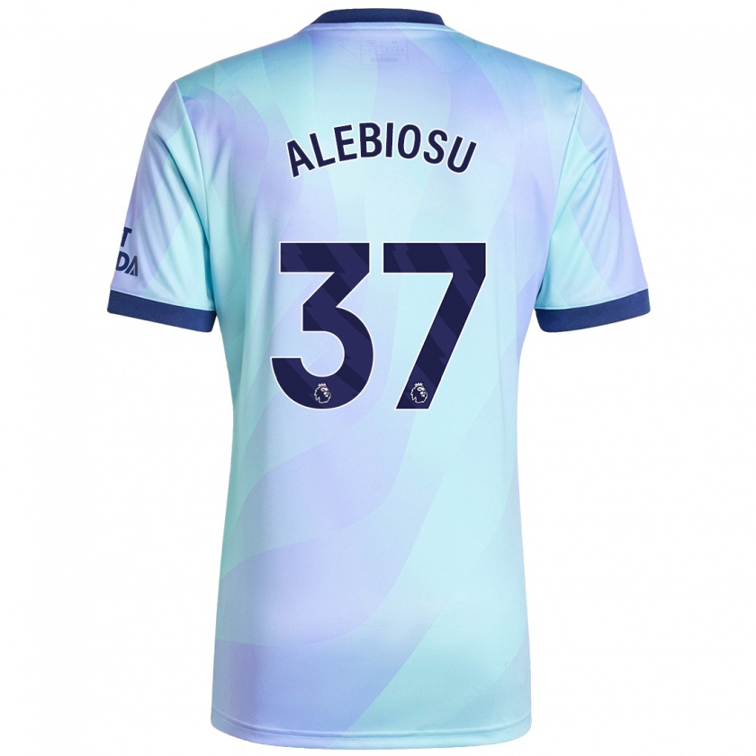 Kandiny Gyermek Ryan Alebiosu #37 Aqua Harmadik Számú Jersey 2024/25 Mez Póló Ing