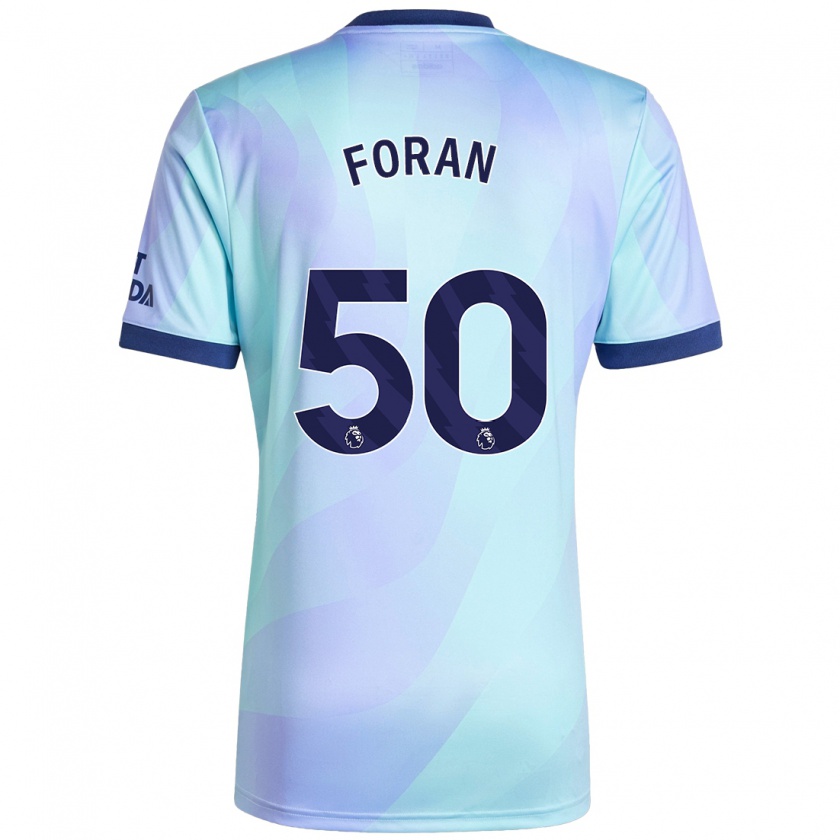 Kandiny Gyermek Taylor Foran #50 Aqua Harmadik Számú Jersey 2024/25 Mez Póló Ing