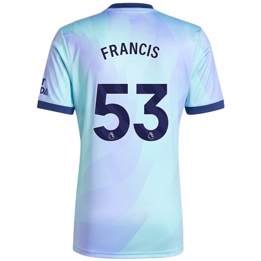 Kandiny Gyermek Jack Henry-Francis #53 Aqua Harmadik Számú Jersey 2024/25 Mez Póló Ing