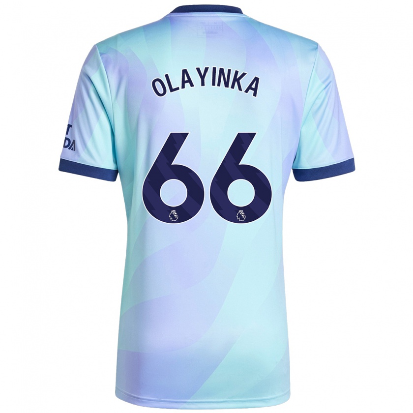 Kandiny Gyermek James Olayinka #66 Aqua Harmadik Számú Jersey 2024/25 Mez Póló Ing