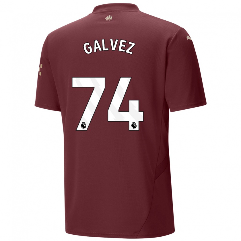 Kandiny Gyermek Tomas Galvez #74 Gesztenyebarna Harmadik Számú Jersey 2024/25 Mez Póló Ing