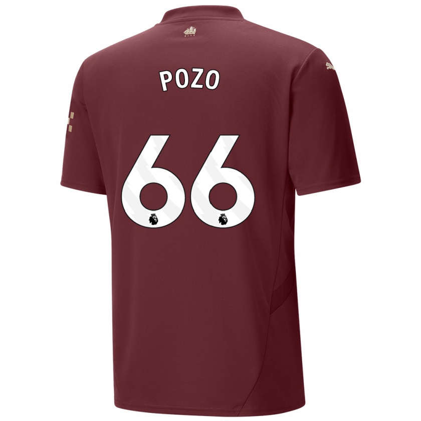 Kandiny Gyermek Iker Pozo #66 Gesztenyebarna Harmadik Számú Jersey 2024/25 Mez Póló Ing