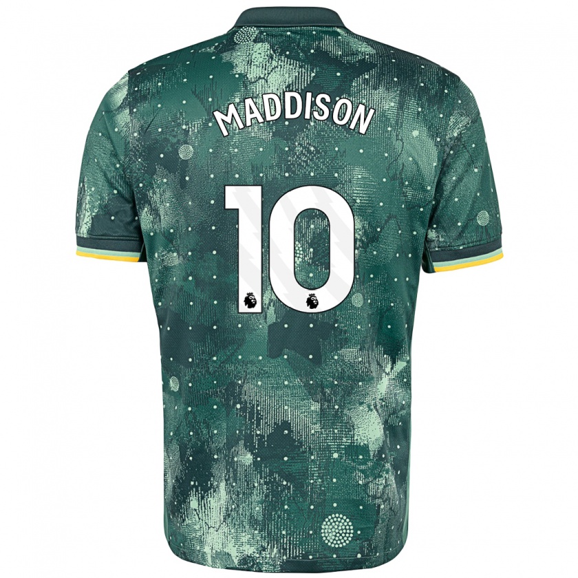 Kandiny Gyermek James Maddison #10 Menta Zöld Harmadik Számú Jersey 2024/25 Mez Póló Ing