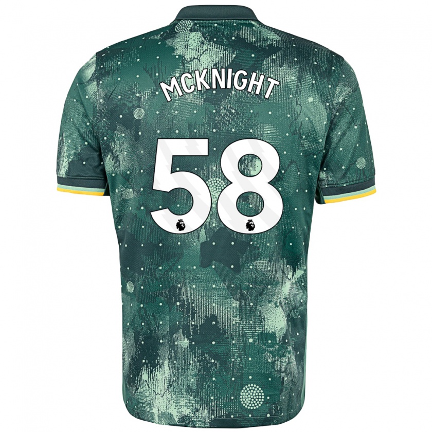 Kandiny Gyermek Maxwell Mcknight #58 Menta Zöld Harmadik Számú Jersey 2024/25 Mez Póló Ing