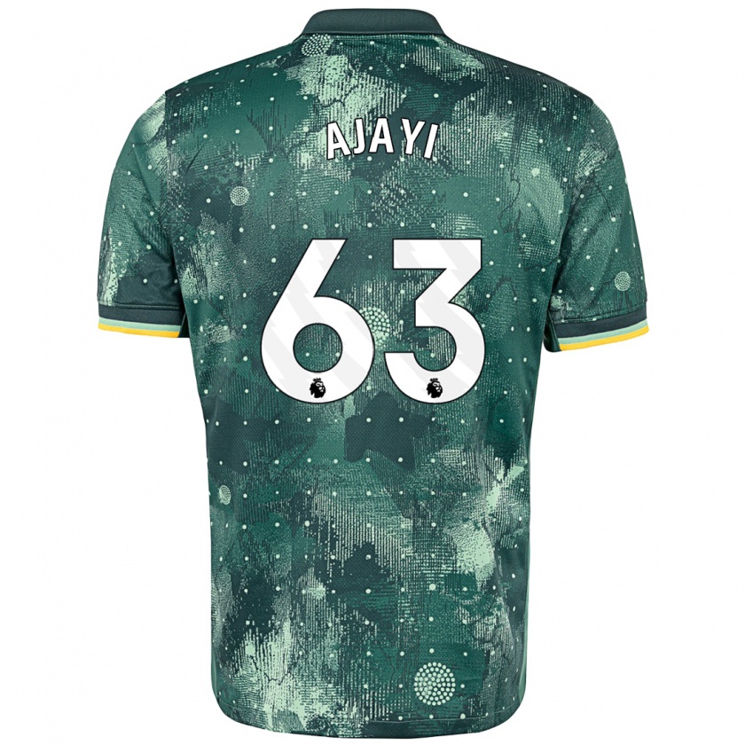 Kandiny Gyermek Damola Ajayi #63 Menta Zöld Harmadik Számú Jersey 2024/25 Mez Póló Ing