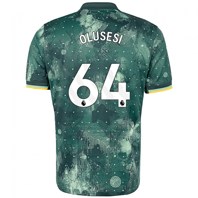 Kandiny Gyermek Callum Olusesi #64 Menta Zöld Harmadik Számú Jersey 2024/25 Mez Póló Ing