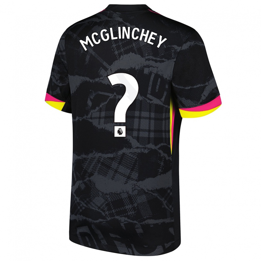 Kandiny Gyermek Harry Mcglinchey #0 Fekete Rózsaszín Harmadik Számú Jersey 2024/25 Mez Póló Ing