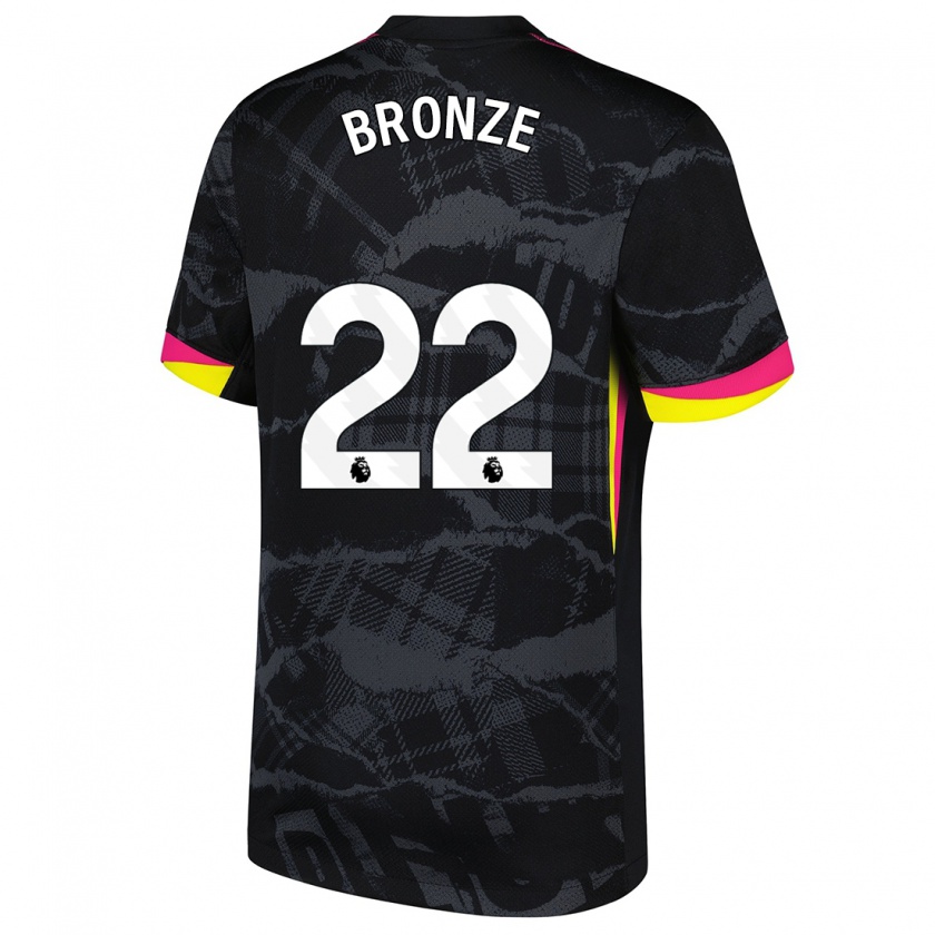 Kandiny Gyermek Lucy Bronze #22 Fekete Rózsaszín Harmadik Számú Jersey 2024/25 Mez Póló Ing