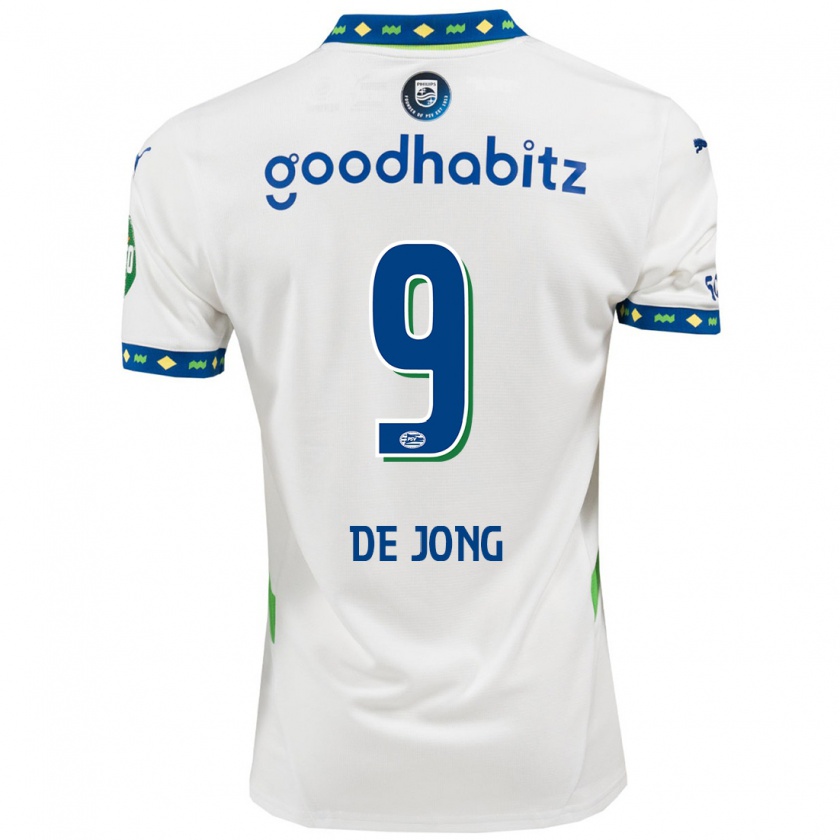 Kandiny Gyermek Luuk De Jong #9 Fehér Sötétkék Harmadik Számú Jersey 2024/25 Mez Póló Ing