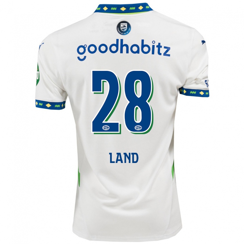 Kandiny Gyermek Tygo Land #28 Fehér Sötétkék Harmadik Számú Jersey 2024/25 Mez Póló Ing