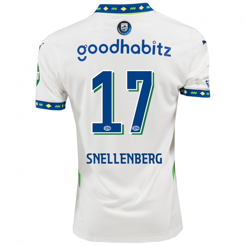 Kandiny Gyermek Maxime Snellenberg #17 Fehér Sötétkék Harmadik Számú Jersey 2024/25 Mez Póló Ing