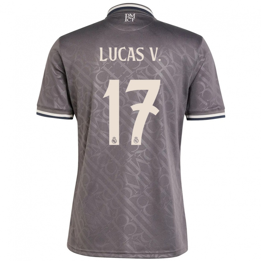 Kandiny Gyermek Lucas Vázquez #17 Faszén Harmadik Számú Jersey 2024/25 Mez Póló Ing