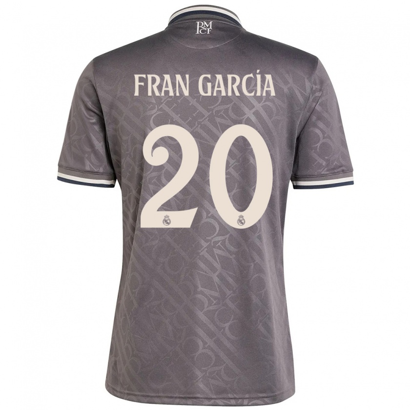 Kandiny Gyermek Fran García #20 Faszén Harmadik Számú Jersey 2024/25 Mez Póló Ing