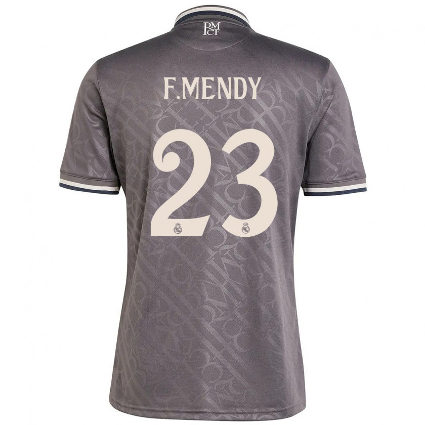 Kandiny Gyermek Ferland Mendy #23 Faszén Harmadik Számú Jersey 2024/25 Mez Póló Ing