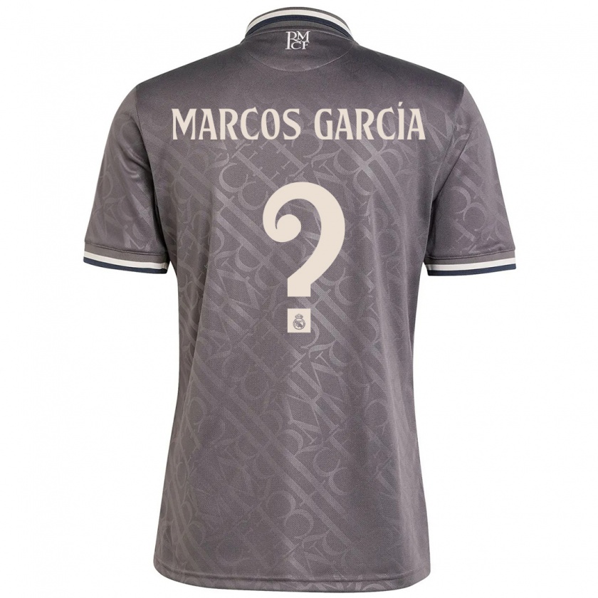 Kandiny Gyermek Marcos García #0 Faszén Harmadik Számú Jersey 2024/25 Mez Póló Ing