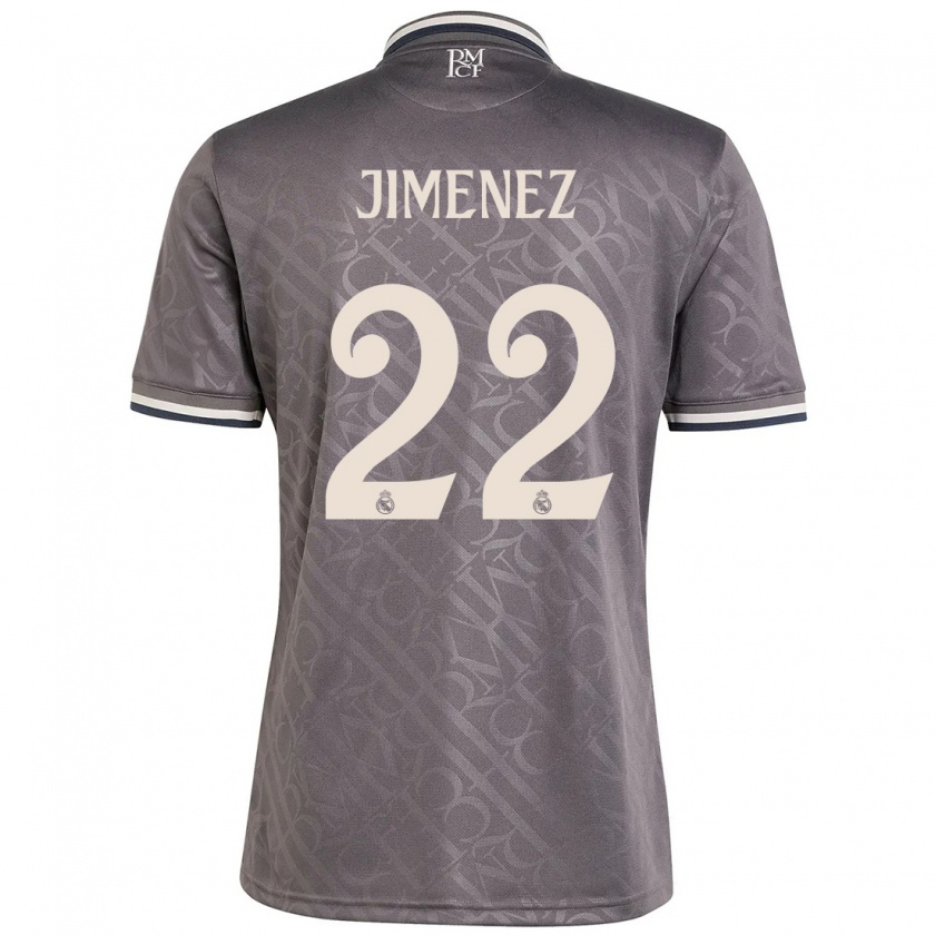 Kandiny Gyermek David Jiménez #22 Faszén Harmadik Számú Jersey 2024/25 Mez Póló Ing